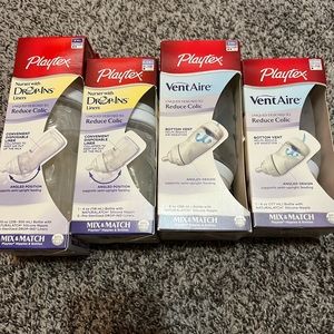 NWT 4 playtex baby bottles